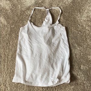 White flowy tank top